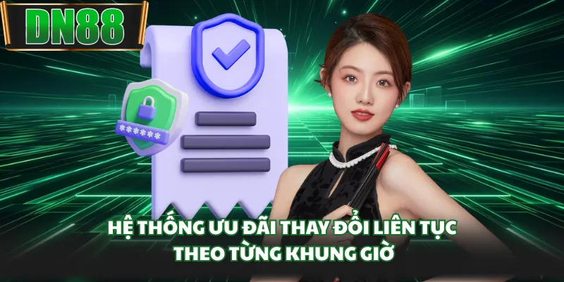 Hệ thống ưu đãi thay đổi liên tục theo từng khung giờ